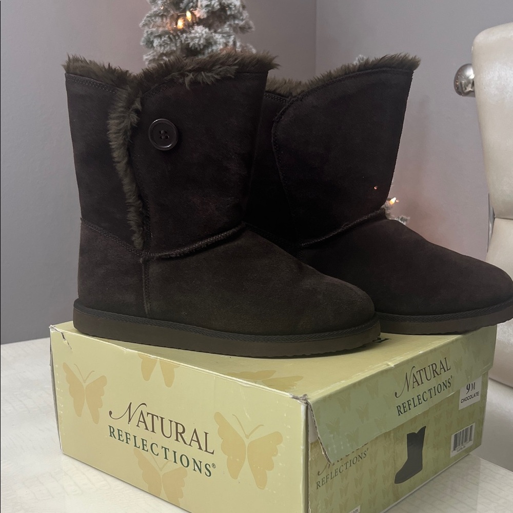 Natural Reflections Women's Dark Brown Winter Boots